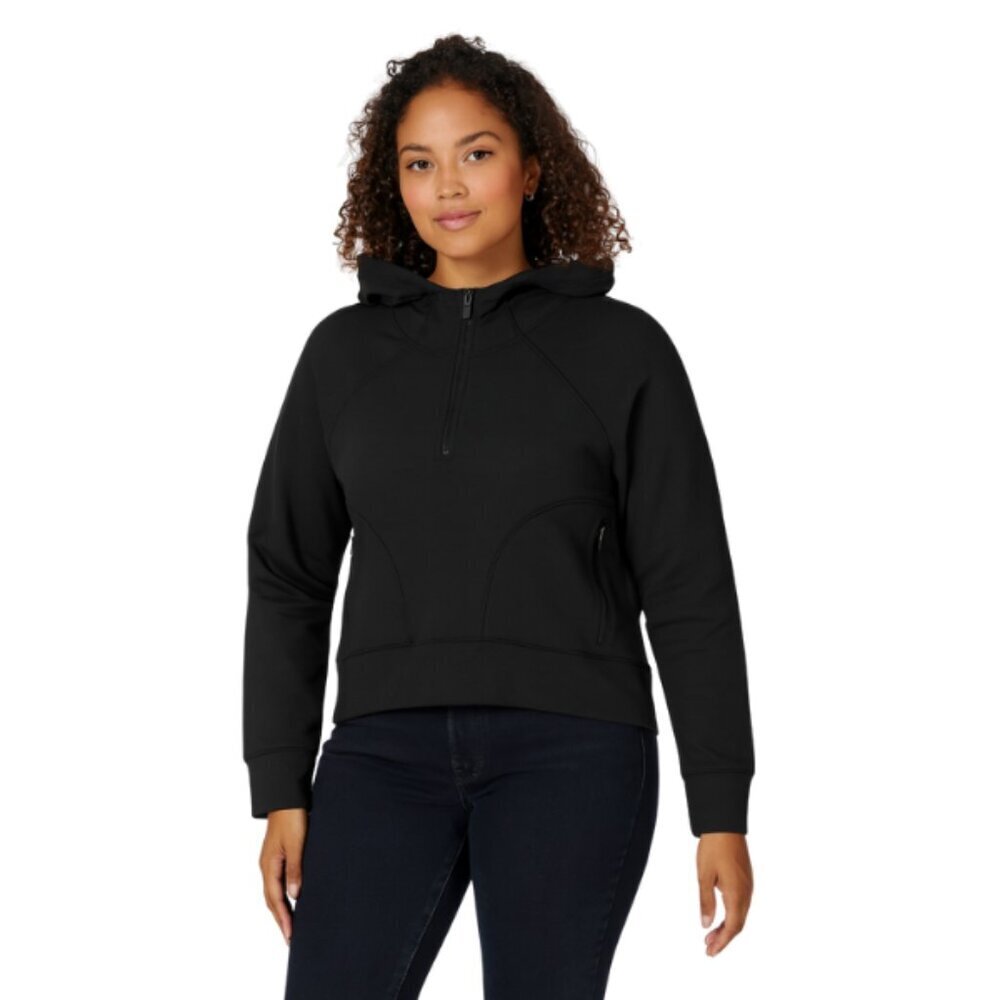 DSG NWT Sport Fleece 1/4 Zip Pullover Women’s Size M Black Warm Athletic Top